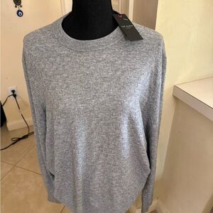 NWT Men’s size Ted Baker size 6 gray sweater